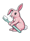 Misleh Dental bunny mascot